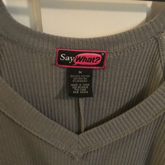 Grey cold shoulder top - Picture 3 of 3